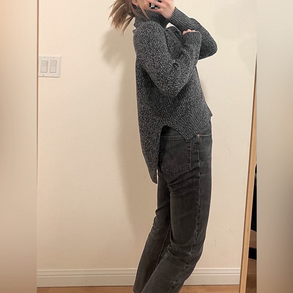 Aritzia wool asymmetric sweater